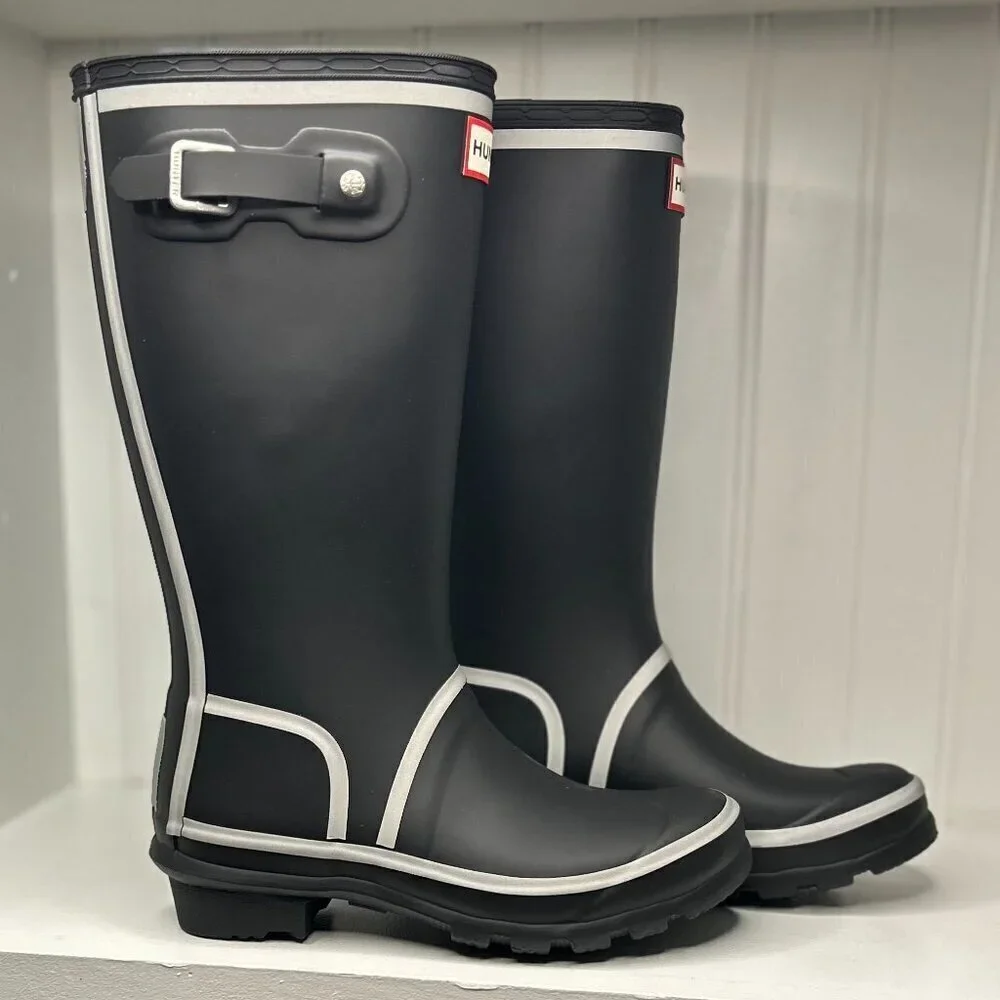 Hunter original reflective outline boot in US 2 Little Kid